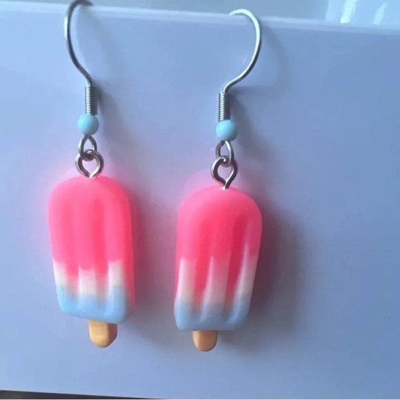Handmade Jewelry - Cute Popsicle food earrings